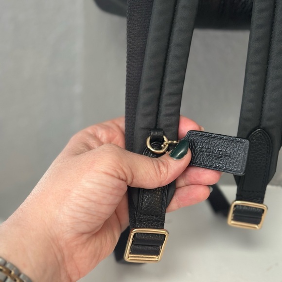 Black mini Coach backpack - Picture 6 of 6